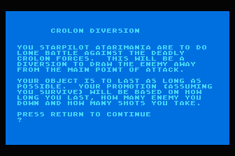 Angle Worms / Crolon Diversion atari screenshot