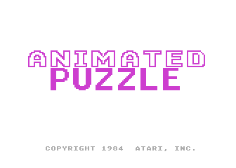 Animated Puzzle atari screenshot