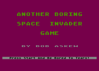 Another Boring Space Invader Game — screenshot 1