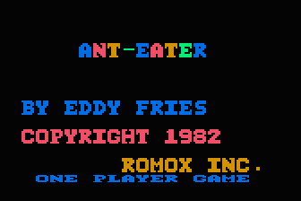 Anteater atari screenshot