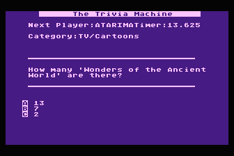 Antic Trivia Machine