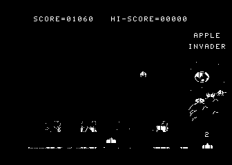 Apple Invaders atari screenshot