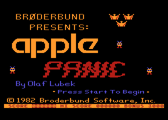 Apple Panic atari screenshot