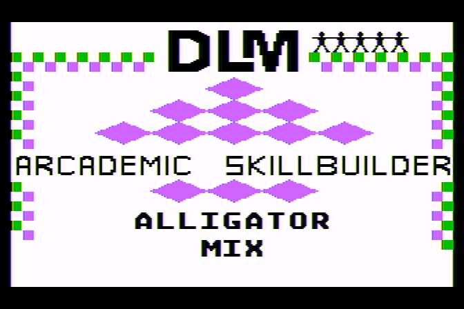 Arcademic Skill Builders - Alligator Mix atari screenshot