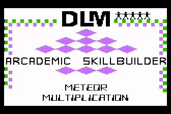 Arcademic Skill Builders - Meteor Multiplication atari screenshot