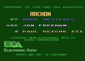 Archon atari screenshot