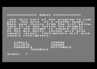Areas and Volumes — screenshot 1