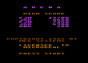 Arena 3000 atari screenshot
