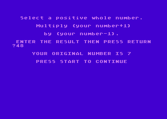 Arithmetrix atari screenshot