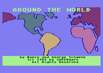 Around the World atari screenshot