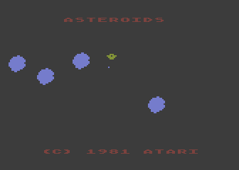 Asteroids atari screenshot