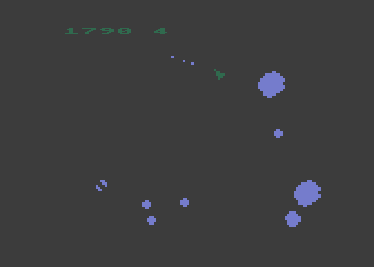 Asteroids atari screenshot