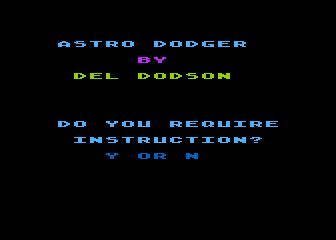 Astro Dodger atari screenshot