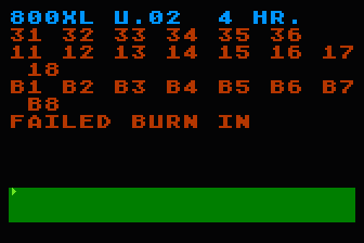 Atari 600XL / 800XL Burn-In U.02