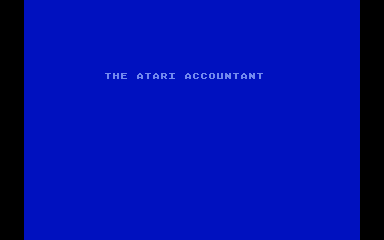 Atari Accountant (The): Computerized General Ledger — screenshot 1