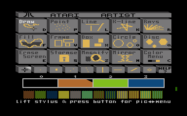 AtariArtist atari screenshot