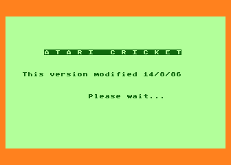 Atari Cricket — screenshot 1