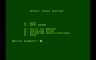 Atari Font Editor — screenshot 1