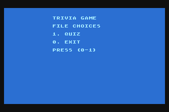 Atari Trivia Data Base atari screenshot