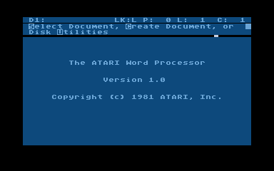 Atari Word Processor