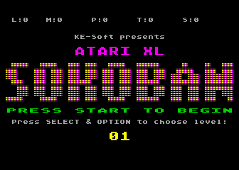 Atari XL Sokoban atari screenshot