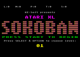 Atari XL Sokoban — screenshot 1