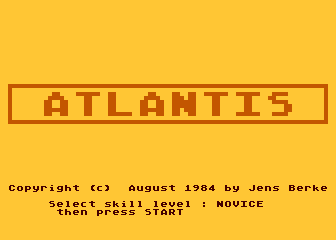 Atlantis atari screenshot