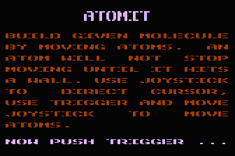 Atomit atari screenshot