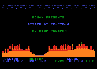 Attack at EP-CYG-4 atari screenshot