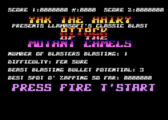 Attack of the Mutant Camels — screenshot 1