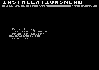 Austro.Text atari screenshot