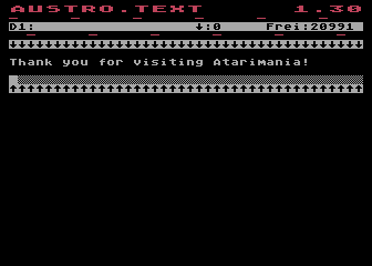 Austro.Text atari screenshot