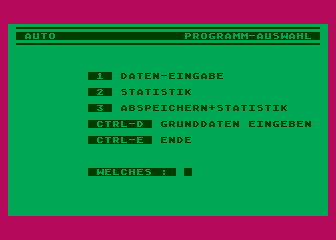 Autokosten atari screenshot