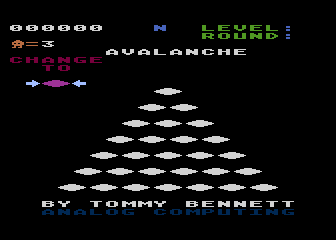 Avalanche atari screenshot
