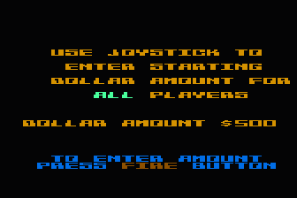 Baccarat atari screenshot