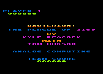 Bacterion! atari screenshot
