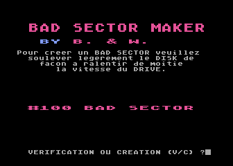 Bad Sector Maker — screenshot 1
