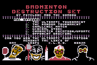 Badminton Destruction Set atari screenshot