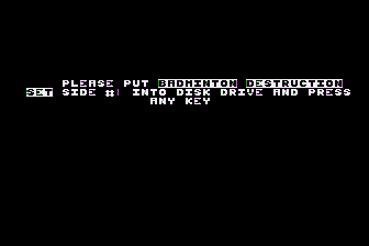 Badminton Destruction Set atari screenshot