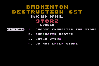 Badminton Destruction Set atari screenshot