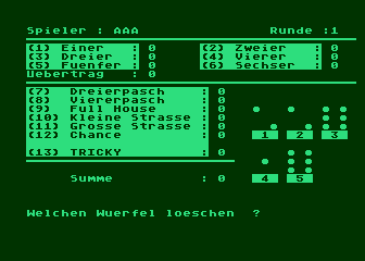 Balance / Tricky Dices atari screenshot
