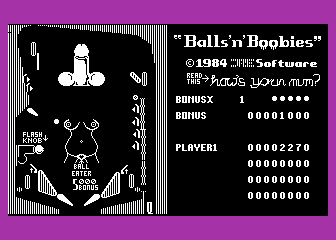 Balls'n Boobies atari screenshot