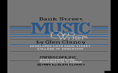 Bank Street MusicWriter atari screenshot