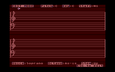 Bank Street MusicWriter atari screenshot