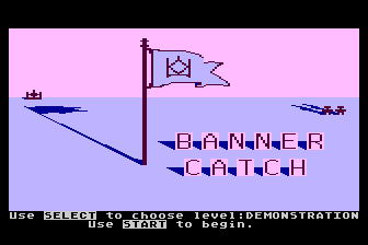 Bannercatch atari screenshot