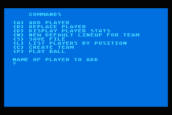 Baseball's Best atari screenshot