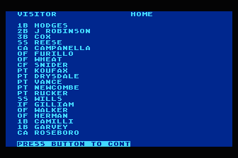 Baseball's Best atari screenshot