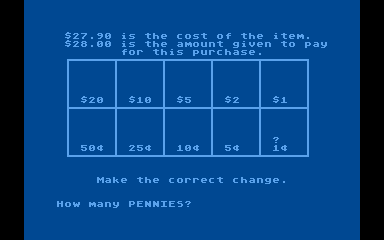 Basic Arithmetic atari screenshot