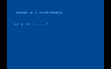 Basic Arithmetic atari screenshot