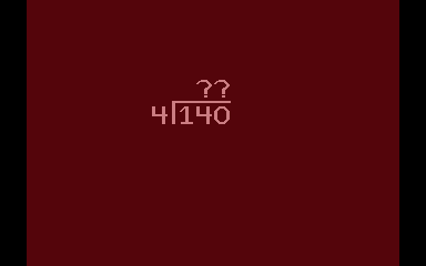 Basic Arithmetic atari screenshot